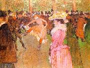  Henri  Toulouse-Lautrec Training of the New Girls by Valentin at the Moulin Rouge oil painting reproduction